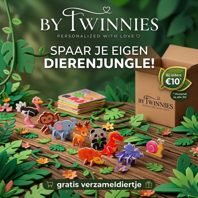 Nieuw: Spaar je eigen Dierenjungle bij By Twinnies! 🦁🌴