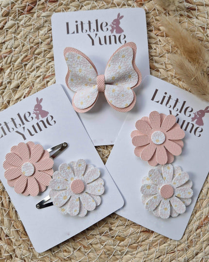 Haarspeld set Flore-madelief mix