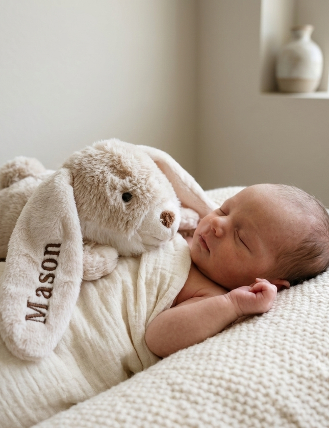 Gepersonaliseerde knuffel - konijn - knuffelbunny