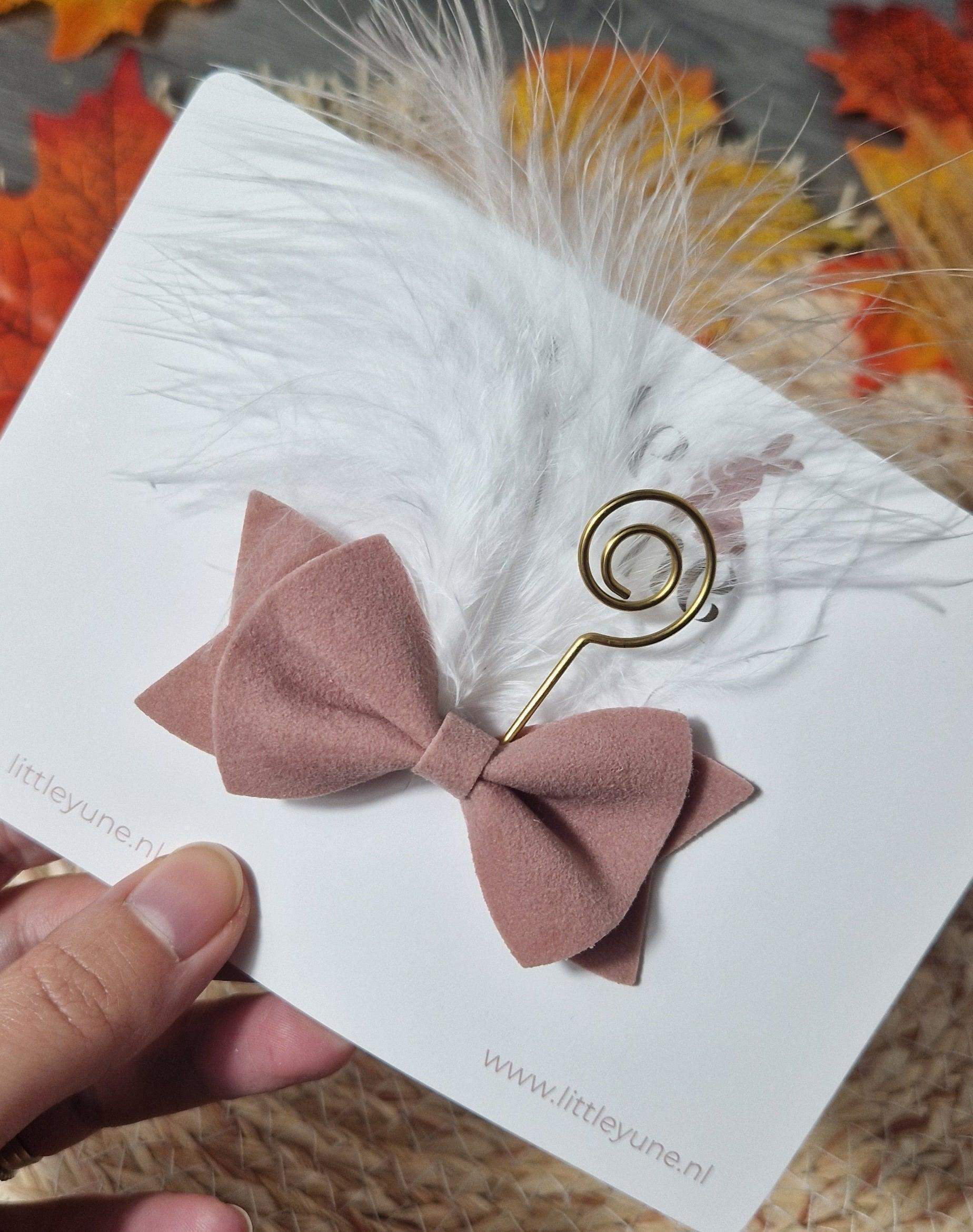 Haarstrik sinterklaas | Oudroze Suede