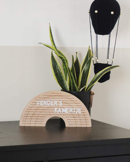 Letterbord regenboog kinderkamer