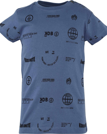 T-shirt Pepijn Jeans Blue/black - Twinnies babyshop