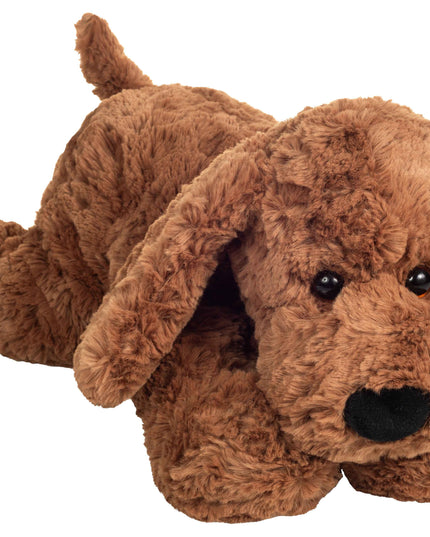 Grote pluche puppy knuffel met naam geborduurd – Luxe hond XL (40 cm)