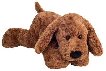 Grote pluche puppy knuffel met naam geborduurd – Luxe hond XL (40 cm)