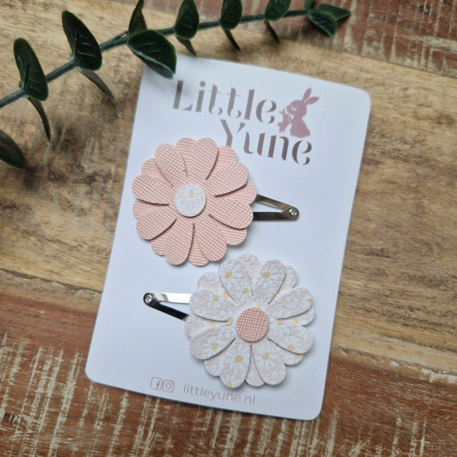 Haarspeld set Flore-madelief mix