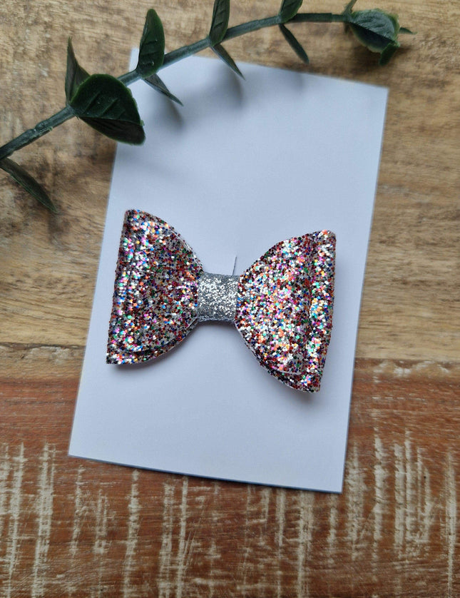 Haarstrik glitter rainbow