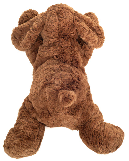 Grote pluche puppy knuffel met naam geborduurd – Luxe hond XL (40 cm)