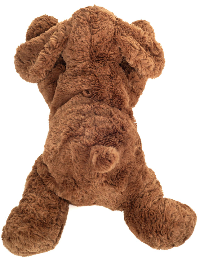 Grote pluche puppy knuffel met naam geborduurd – Luxe hond XL (40 cm)