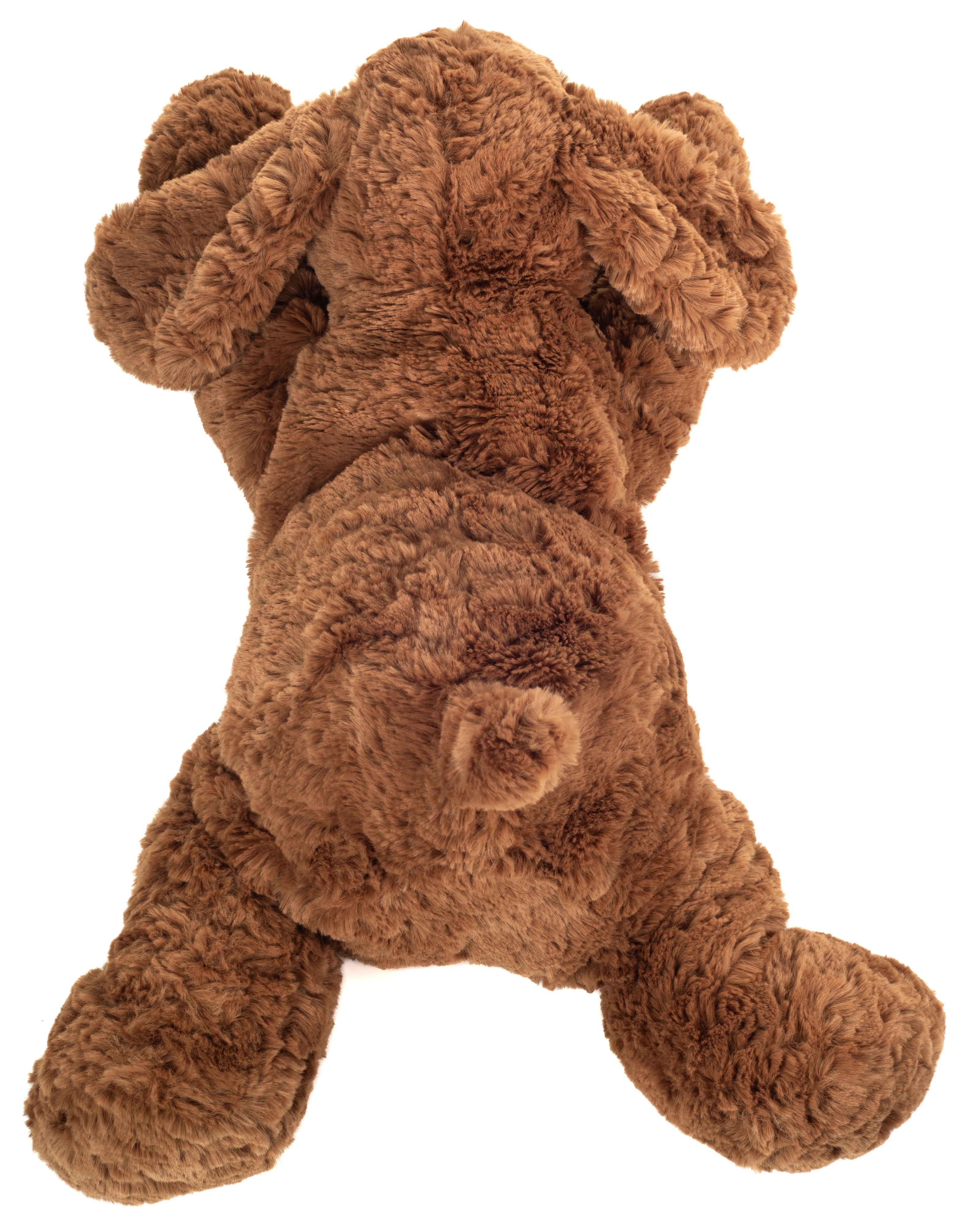 Grote pluche puppy knuffel met naam geborduurd – Luxe hond XL (40 cm)