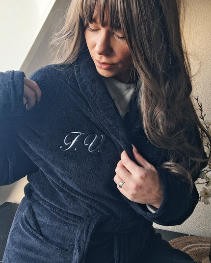 Gepersonaliseerde mama badjas | initialen