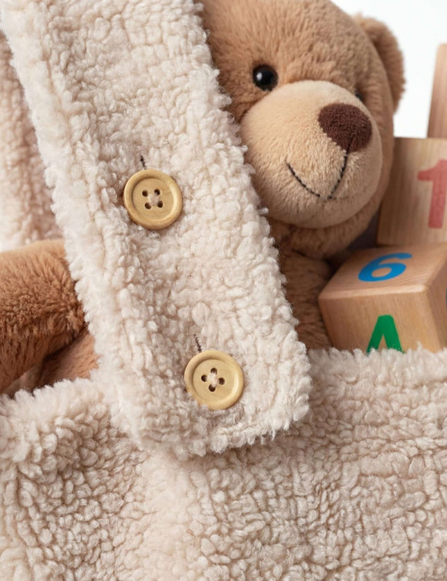 Gepersonaliseerde box zak- teddy beige