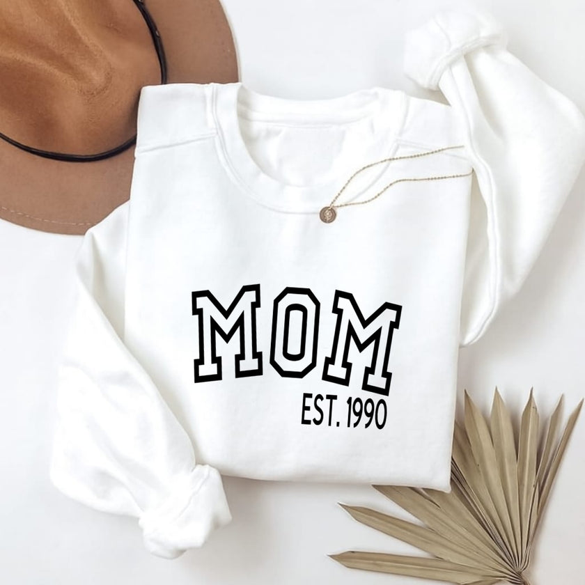 Gepersonaliseerde mama trui | Mom est.