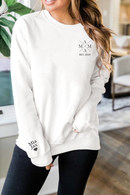 Gepersonaliseerde Mama Sweater X Est met Jaar
