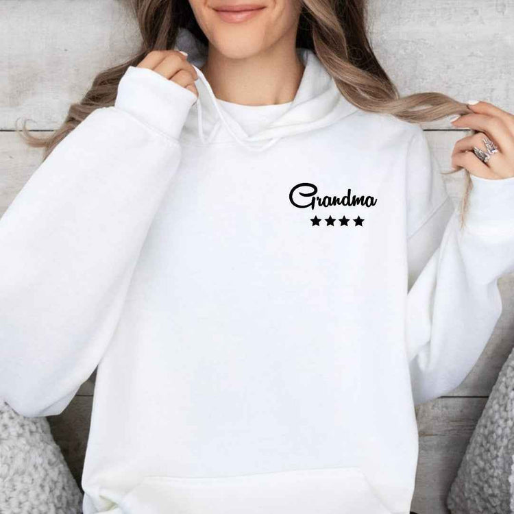 Gepersonaliseerde Grandma Trui met Sterren - Namen Kleinkinderen - Oma Sweater