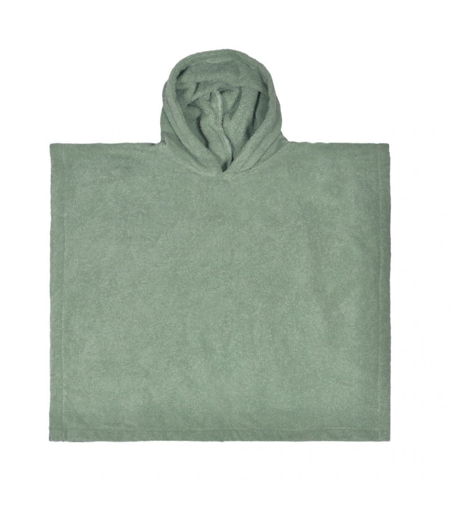 Gepersonaliseerde badstof poncho met naam – 100% Katoen kinderponcho (55x55 cm)