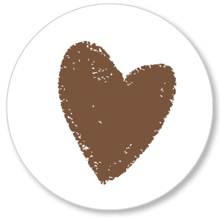 Muurcirkels | hart | 15 cm