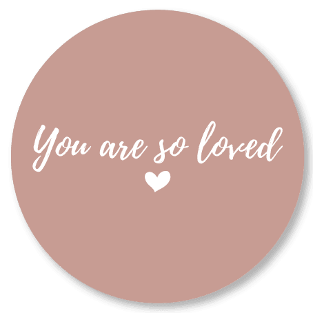Muurcirkels | you are so loved | 25 cm