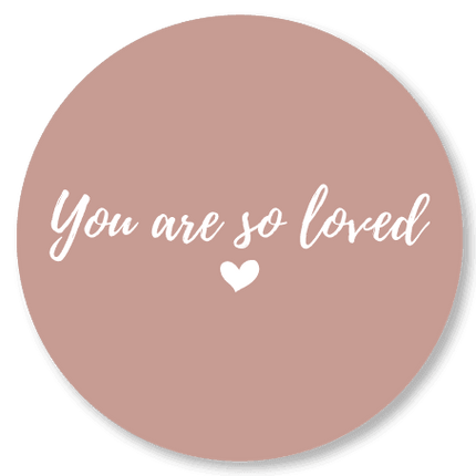 Muurcirkels | you are so loved | 25 cm