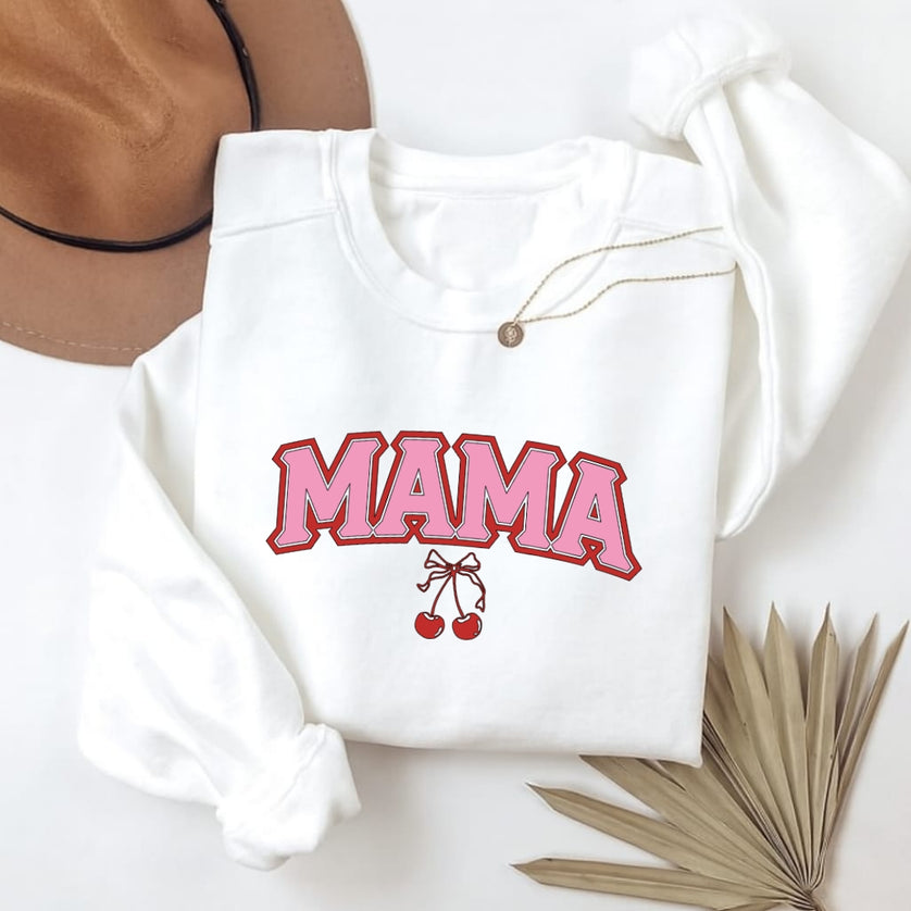 Gepersonaliseerde mama trui | Mama cherry 3d effect