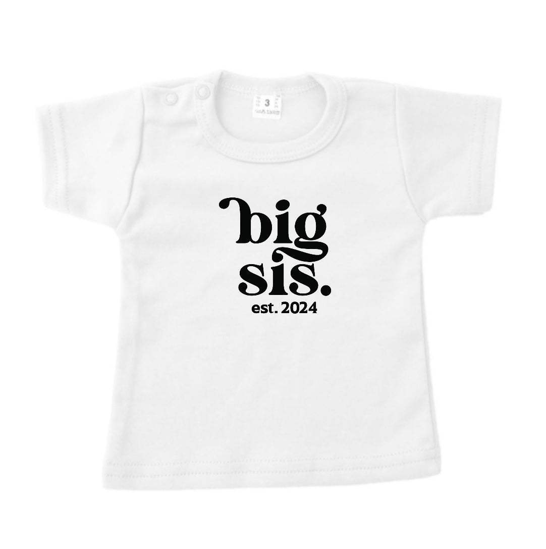 Baby t-shirt | Big sis est. 20xx
