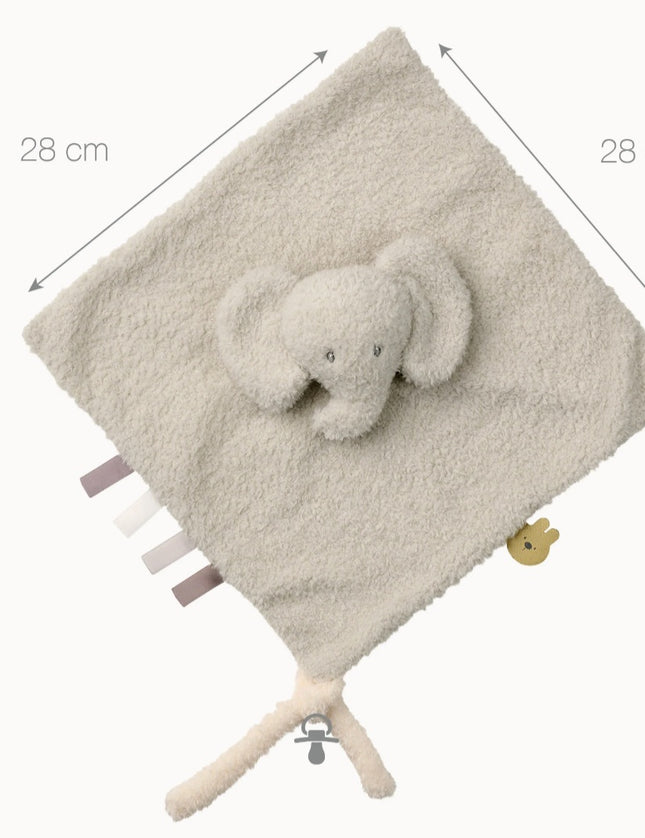 Speendoekje gepersonaliseerd - teddy olifant - Geborduurd