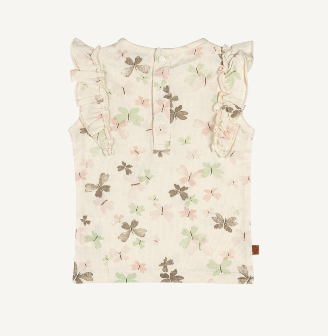 Ruffle t-shirt butterflies