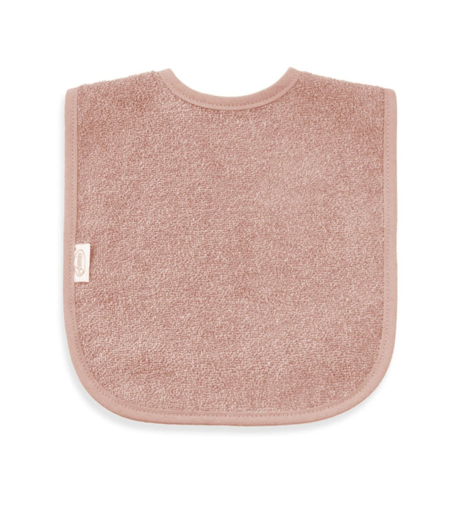 Luxe geborduurde slabber met bloemenletter – Gepersonaliseerde baby slab