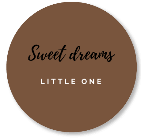 Muurcirkels |  Sweet Dreams little one | 25 cm
