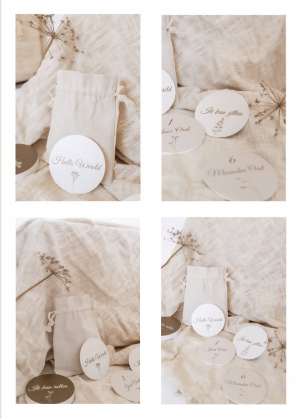 Mijlpaalcirkels | Set van 10 dubbelzijdige cirkels (20 mijlpalen)