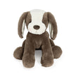 Pluche knuffelhond met naam & geboortedatum geborduurd – Luxe baby knuffel 41 cm