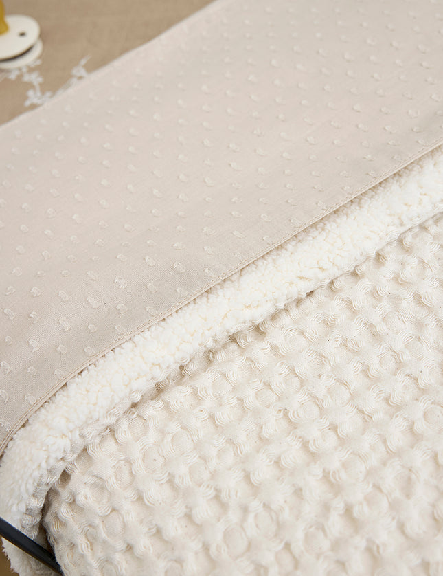 Gepersonaliseerde deken - Waffle Teddy Nature
