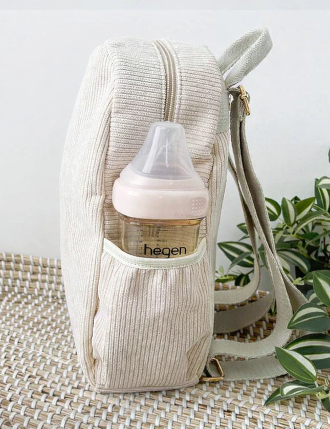 Gepersonaliseerde rugzak - Beige rib