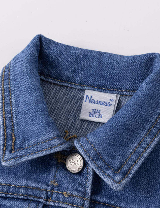 Denim jacket ruffle