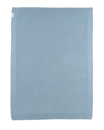 Deken mini reliëf jeans blue - geborduurd