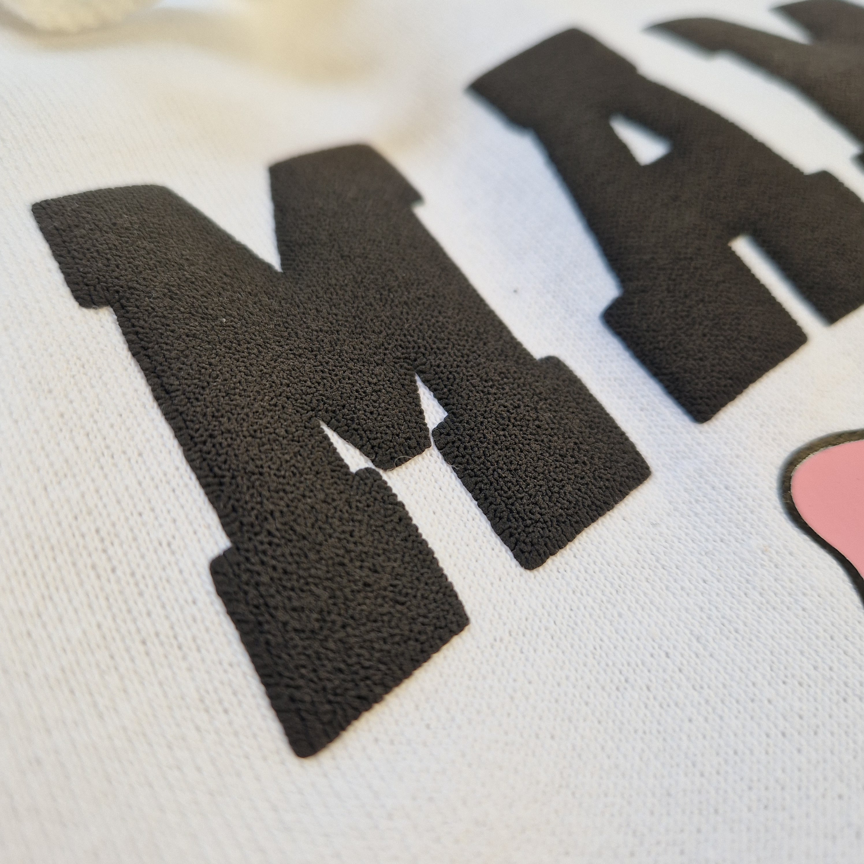 Gepersonaliseerde mama trui | Bow met 3d puff