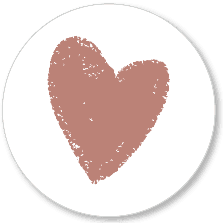 Muurcirkels | hart | 15 cm