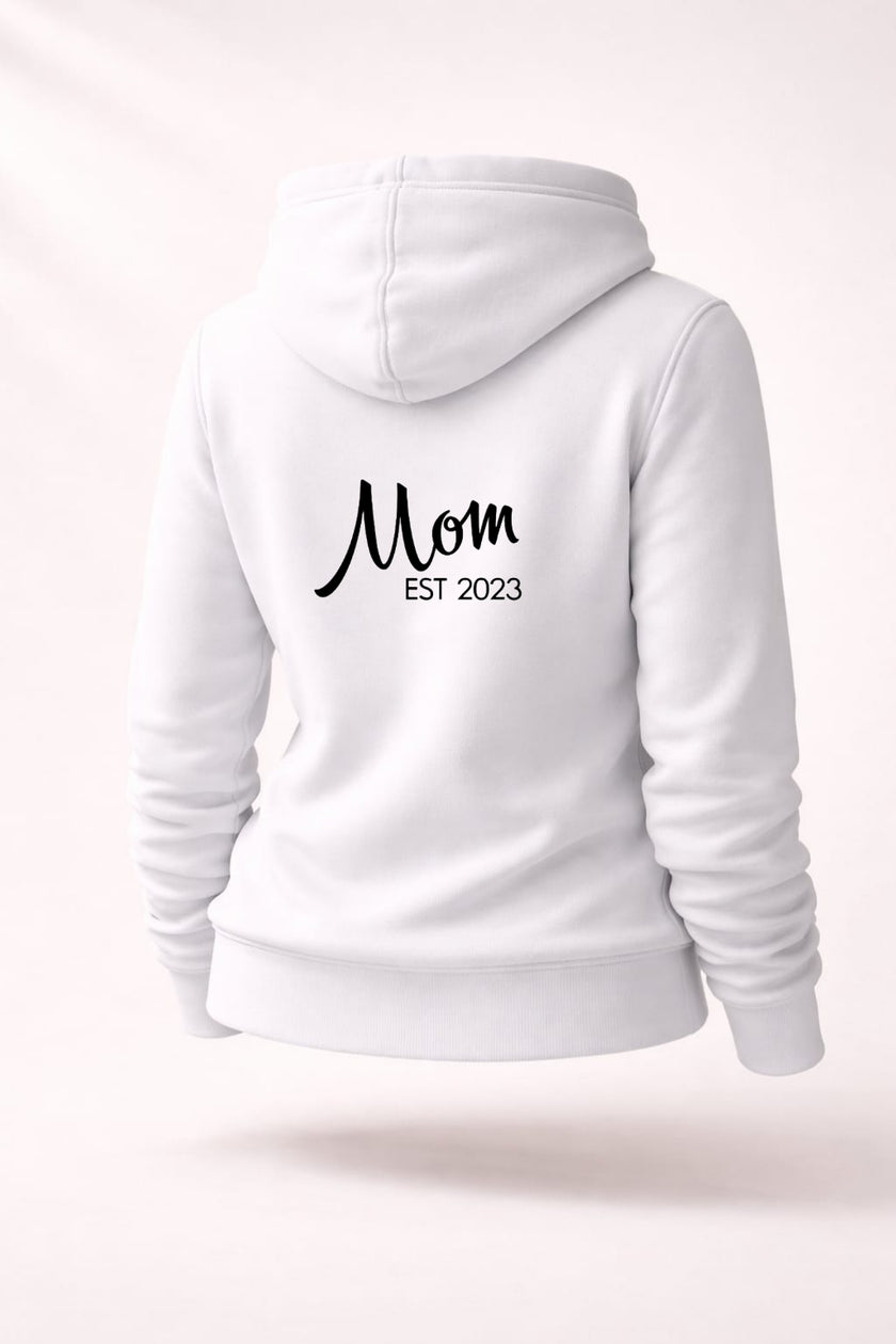 Gepersonaliseerde Mama Sweater “Mom Est.” met Jaar - Mama Trui met Naam