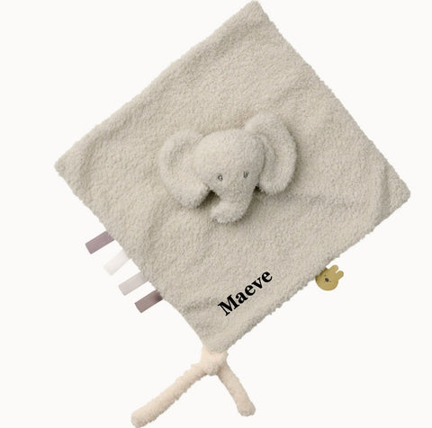 Speendoekje gepersonaliseerd - teddy olifant - Geborduurd