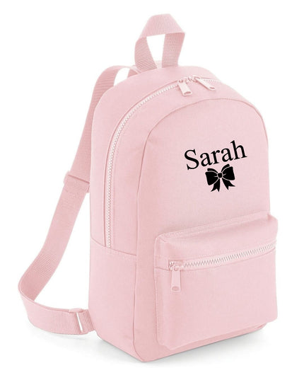 Gepersonaliseerde rugzak - naam met strik