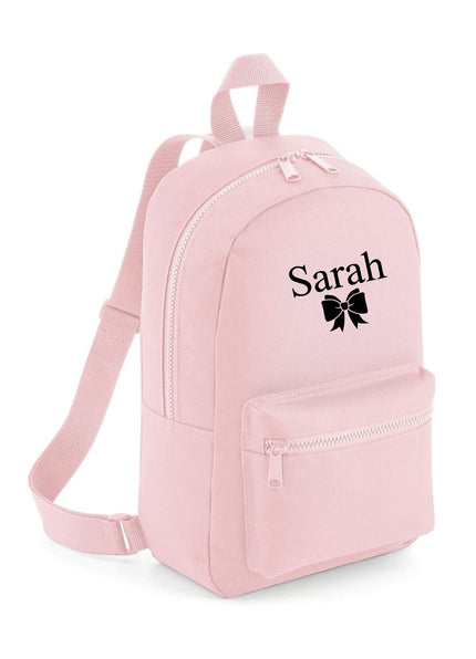 Gepersonaliseerde rugzak - naam met strik