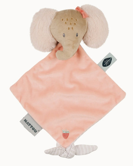 Gepersonaliseerde speendoekje - Olifant oli - geborduurd