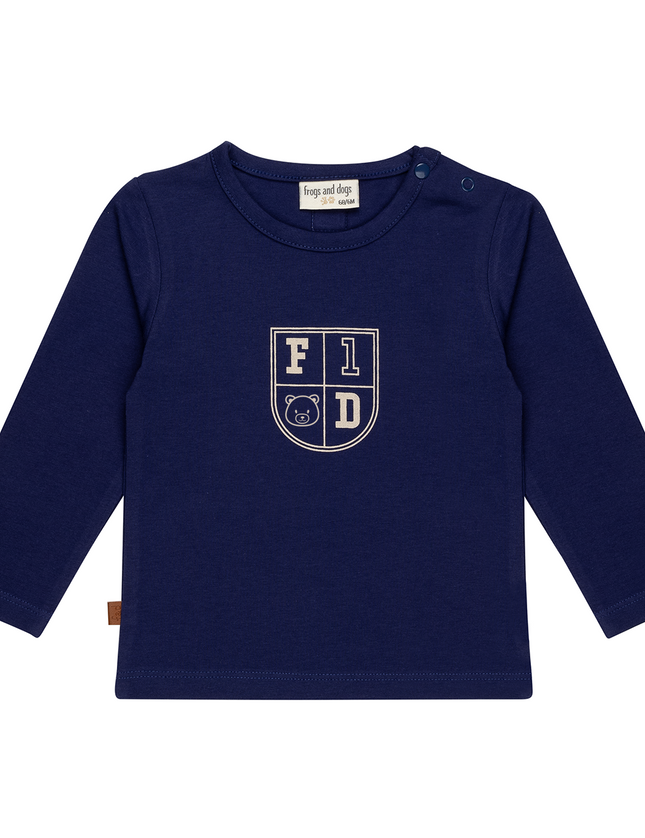 Longsleeve navy blauw babykleding   kinderkleding jongens