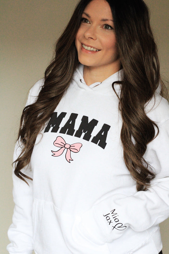 Gepersonaliseerde mama trui | Bow met 3d puff