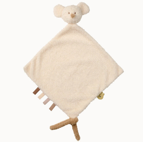 Gepersonaliseerde speendoekje - teddy muis - geborduurd