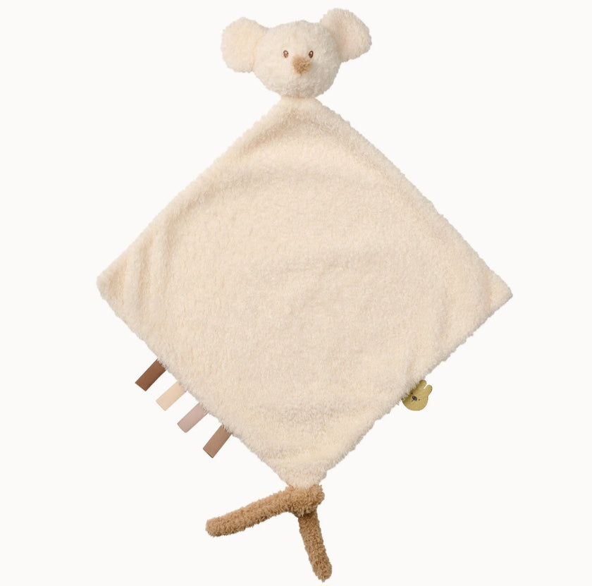 Gepersonaliseerde speendoekje - teddy muis - geborduurd
