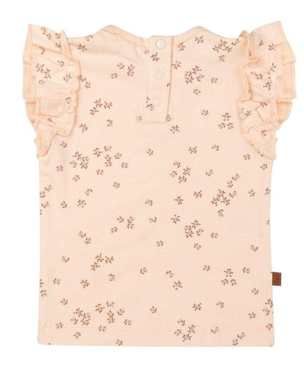 Shortsleeve flower ruffle