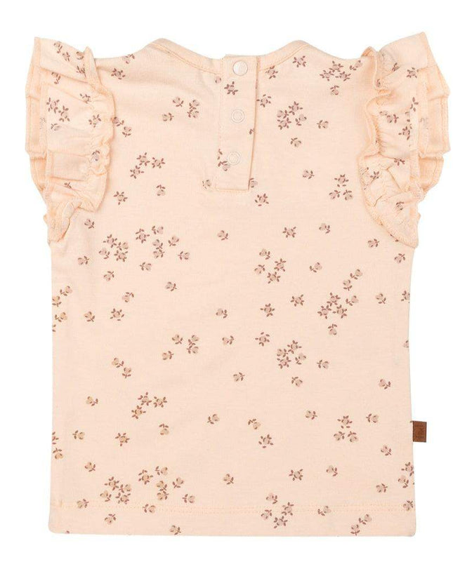 Shortsleeve flower ruffle