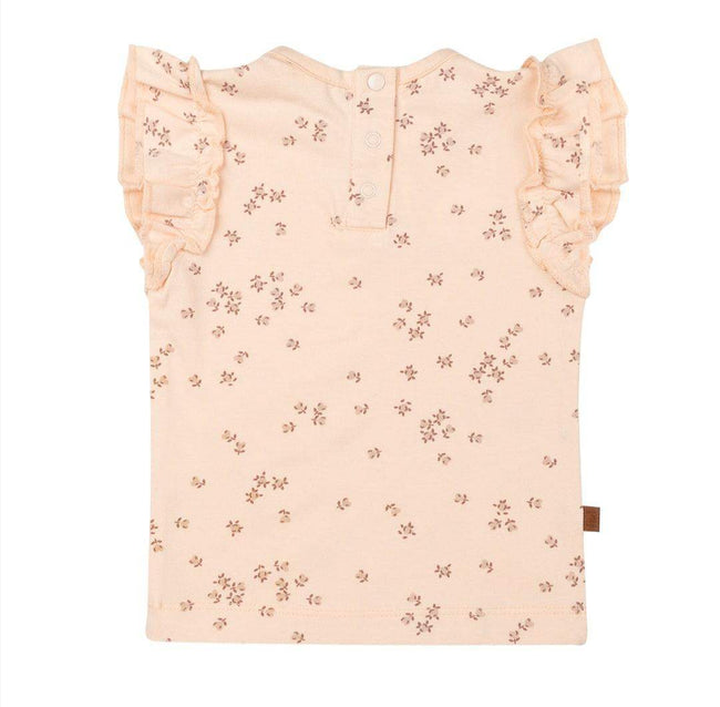 Shortsleeve flower ruffle