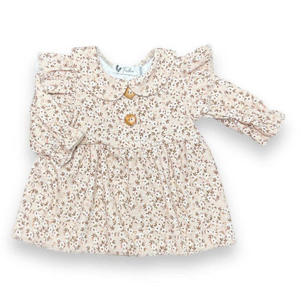 Rib jurkje met bloemenprint