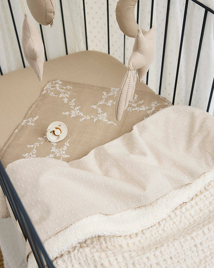 Gepersonaliseerde deken - Waffle Teddy Nature